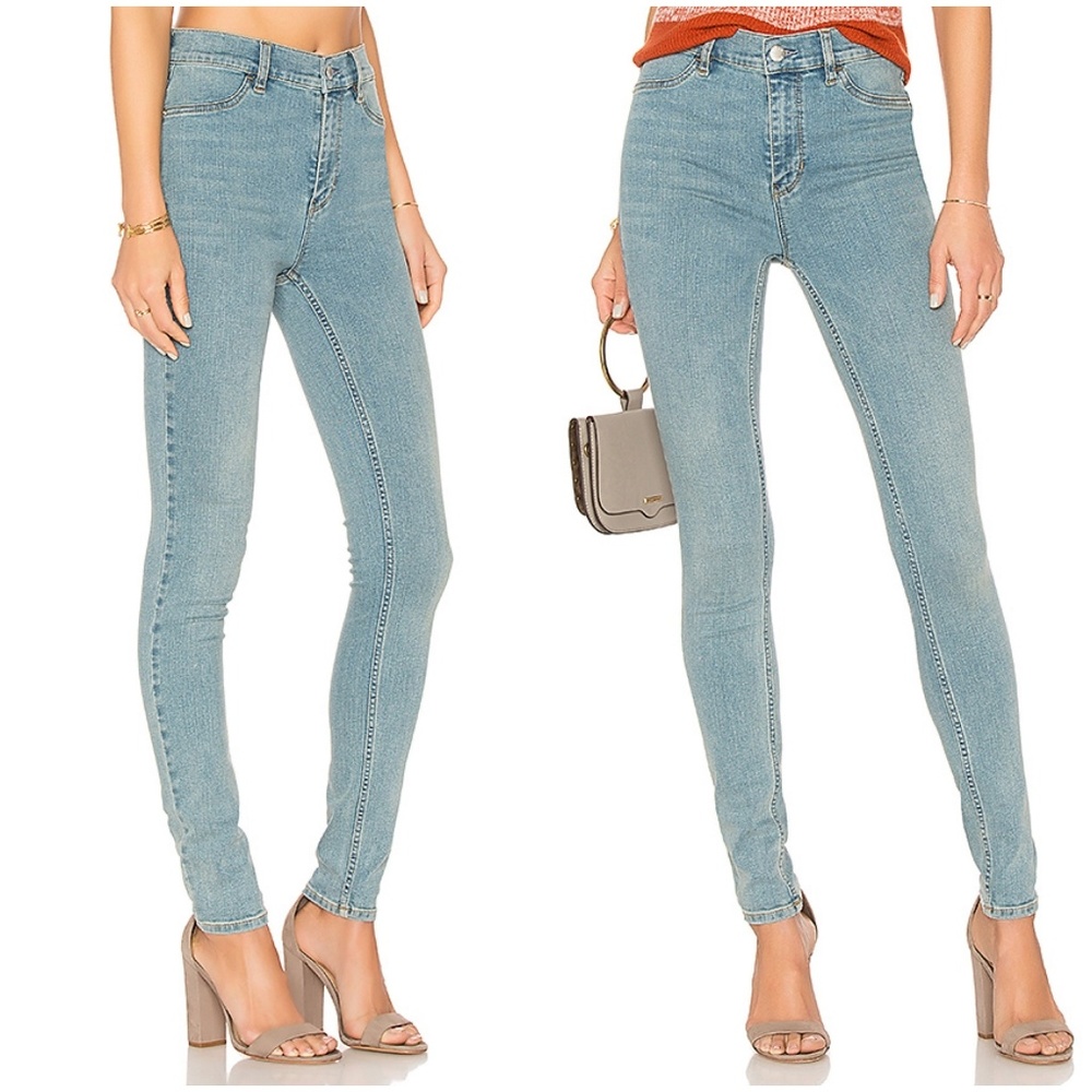 Free People Long & Lean mid hi waist jeggings jean - Picture 2 of 8